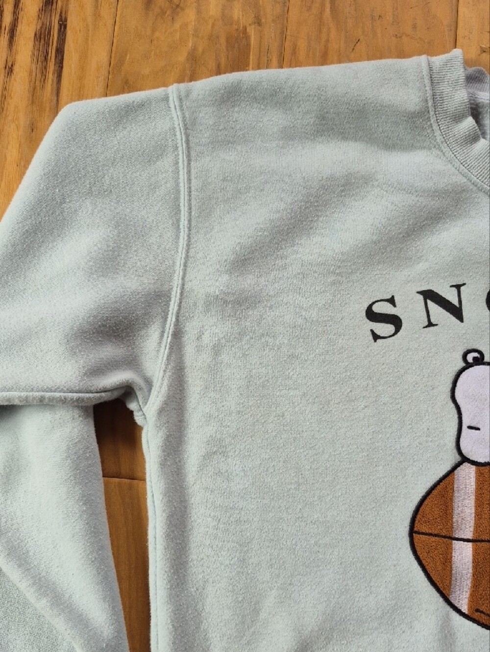 Snoopy Football Club Light Blue Crewneck Sweatshirt - Picture 12 of 16